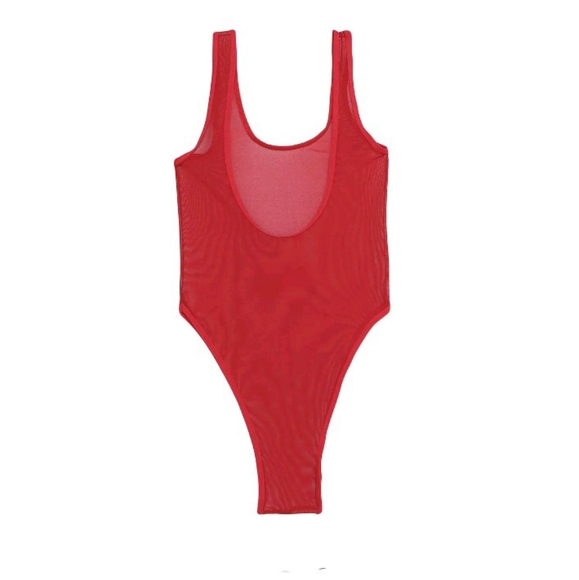 🆕 Women High Cut Bodysuit Leotard Purple Pink Red One Size - Picture 13 of 16